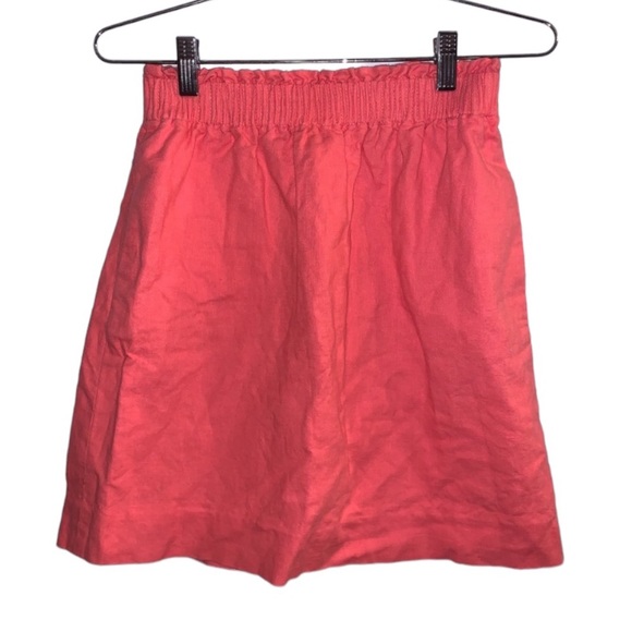 J. Crew Dresses & Skirts - J. Crew Coral Linen Blend Skirt